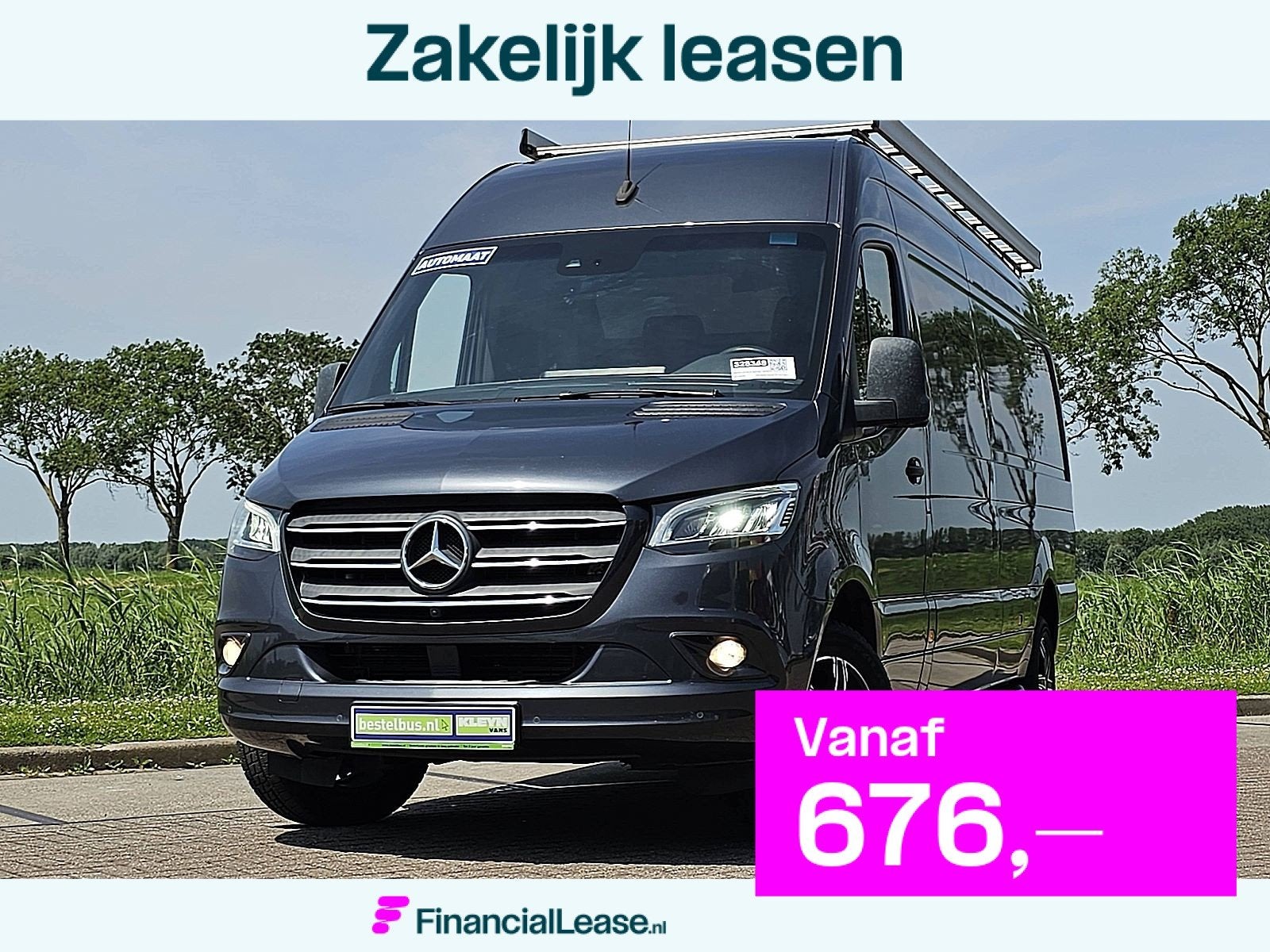 MERCEDES-BENZ SPRINTER 319 l3h2 v6 led 3.0ltr!, Automaat, Gebruikt, Euro 6, 190 pk