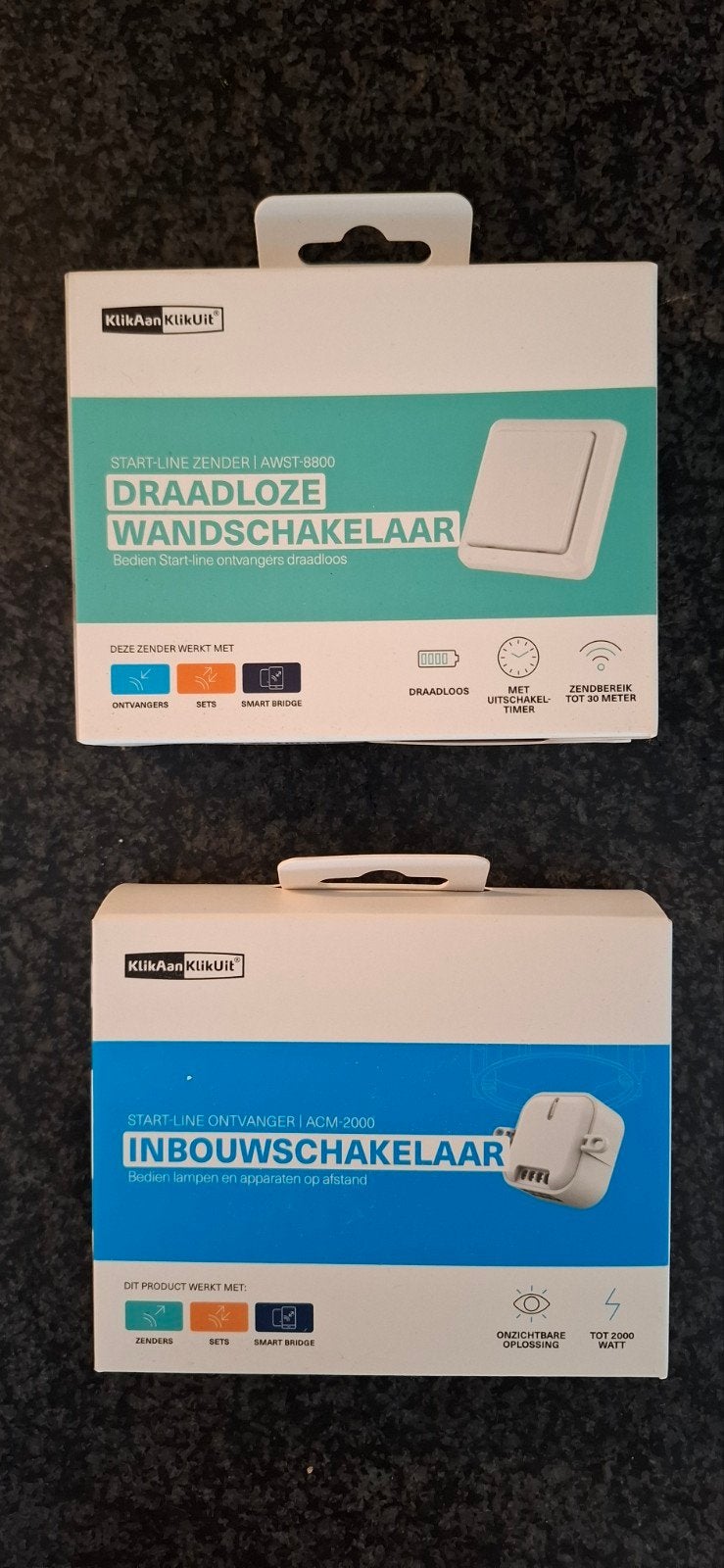Draadloze wand- & inbouwschakelaar, Ophalen of Verzenden, Nieuw, Overige merken, Schakelaar