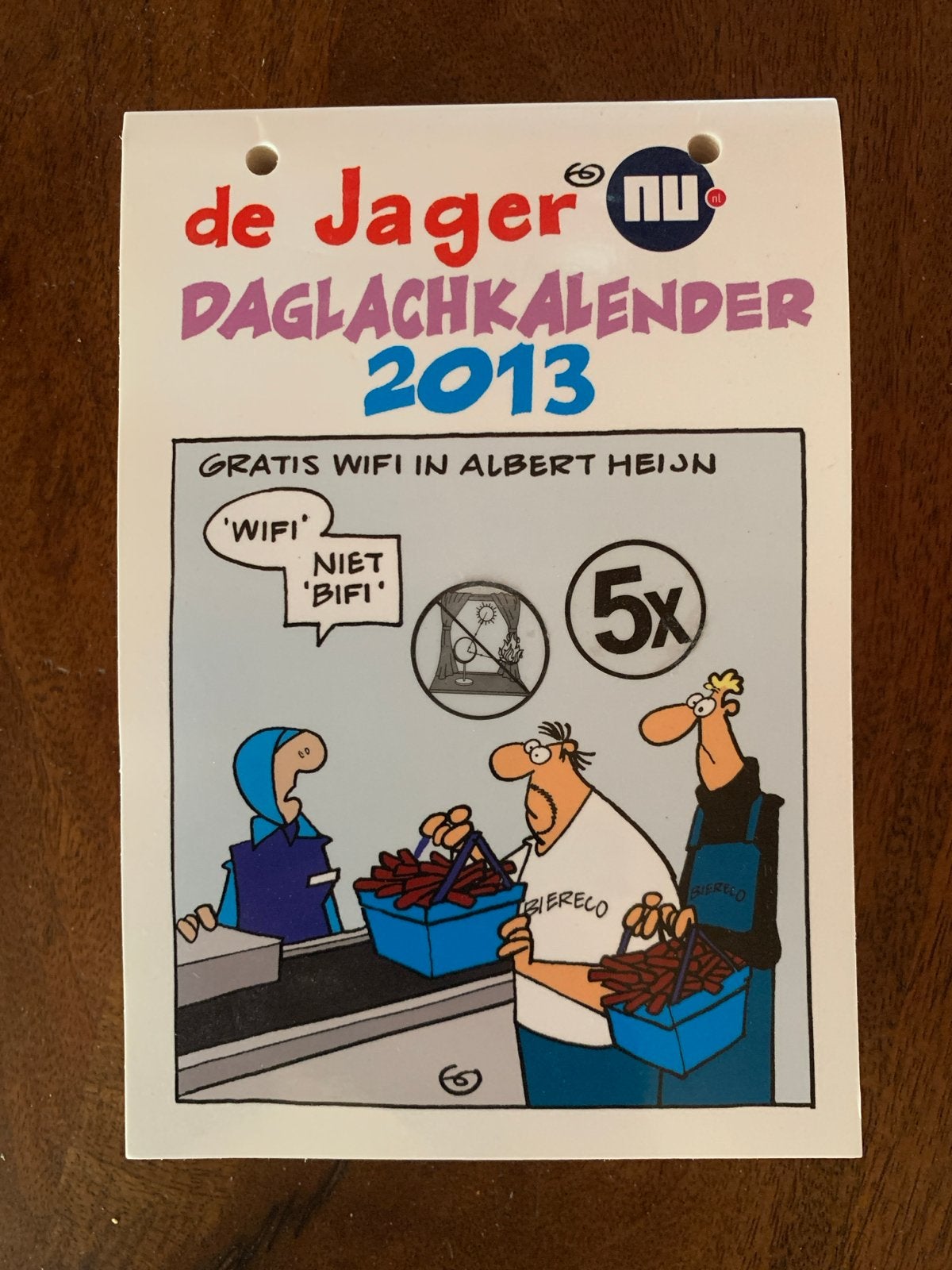 Daglachkalender 2013 Gerrit de Jager nieuw scheurkalender, Diversen, Kalenders, Ophalen of Verzenden, Dagkalender, Nieuw