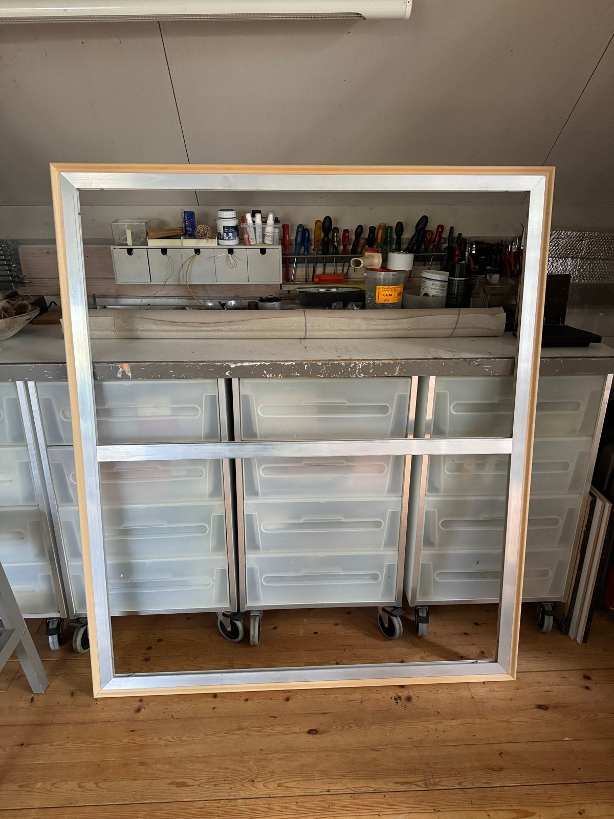 Aluminium frame voor schilderdoek -120 x140, Ophalen, Zo goed als nieuw, 125 cm of meer, Schilderij