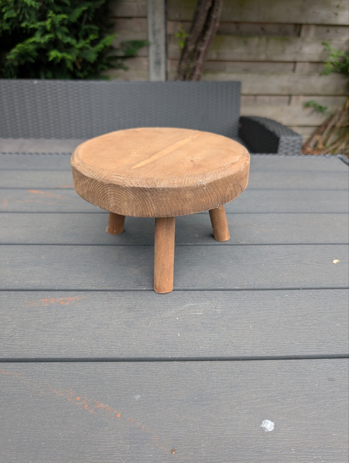 Houten krukje voor newborn fotoshoot, Ophalen, Gebruikt