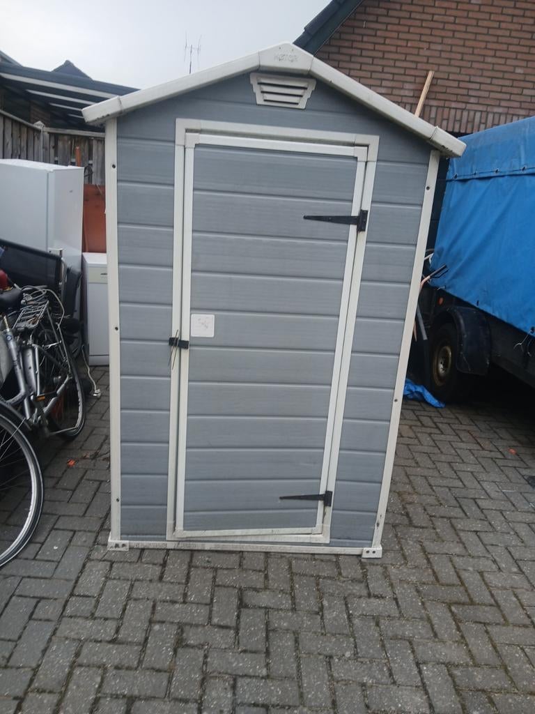 Keter schuurtje hokje, Ophalen, Gebruikt, Kunststof, Fietsenberging