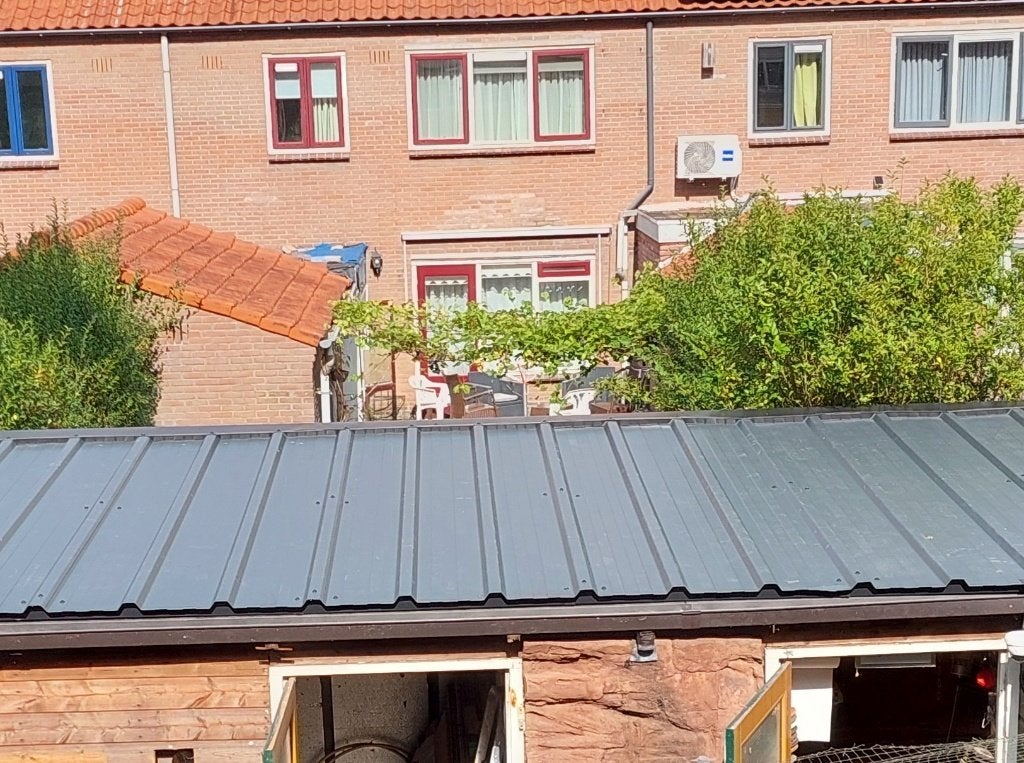 Geïsoleerde dakplaat - Grijs buiten, wit binnen, Ophalen, Nieuw, Overige materialen, 50 tot 100 mm