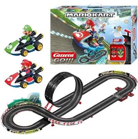 Carrera GO!!! Mario Kart Racebaan Set met Mario en Luigi, Ophalen, Carrera, Met looping, Elektrisch