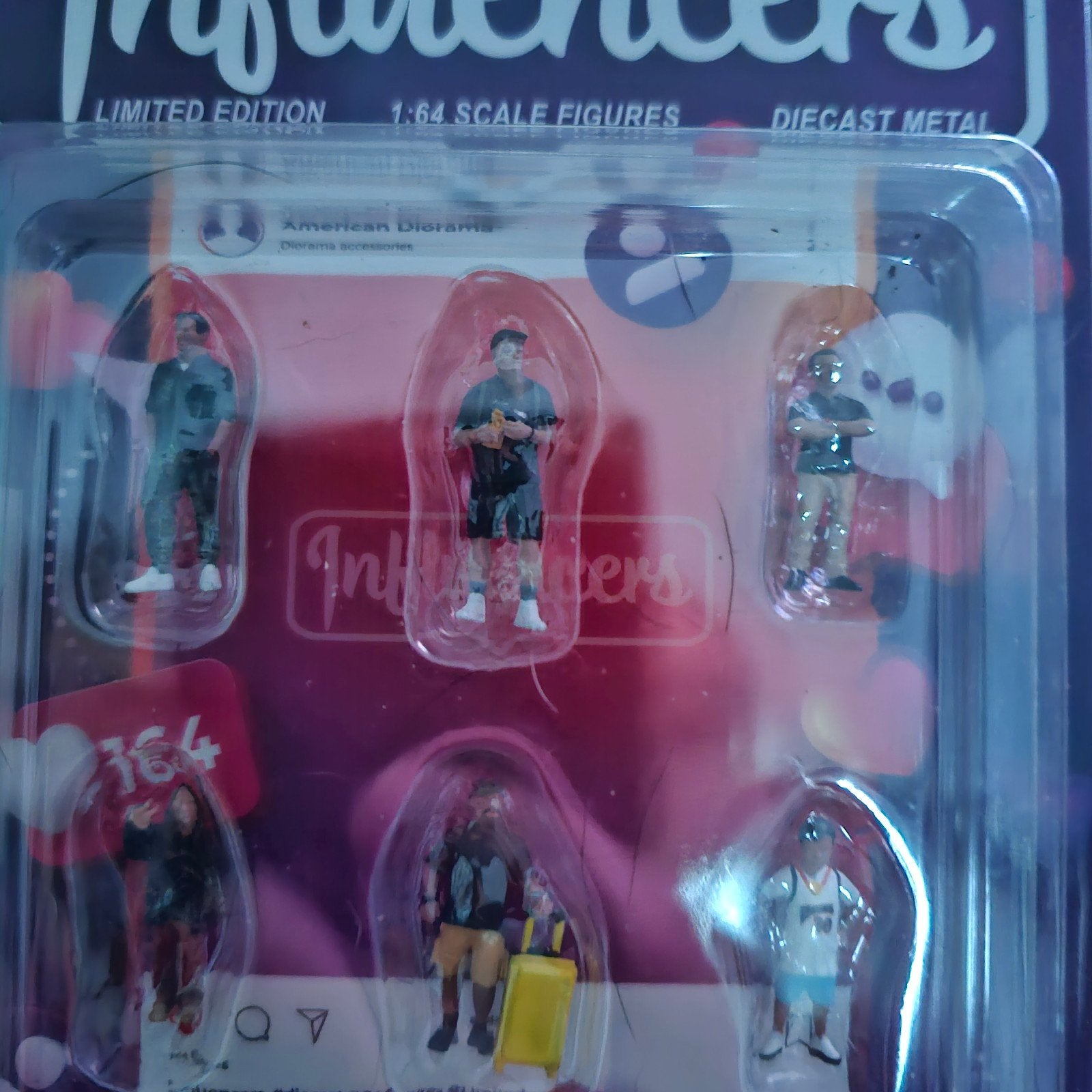 American Diorama Influencers 1:64 Schaal Figuren Set, Info@americandiorama.com, Nieuw, American Diorama, S EL Monte CA 91733 USA