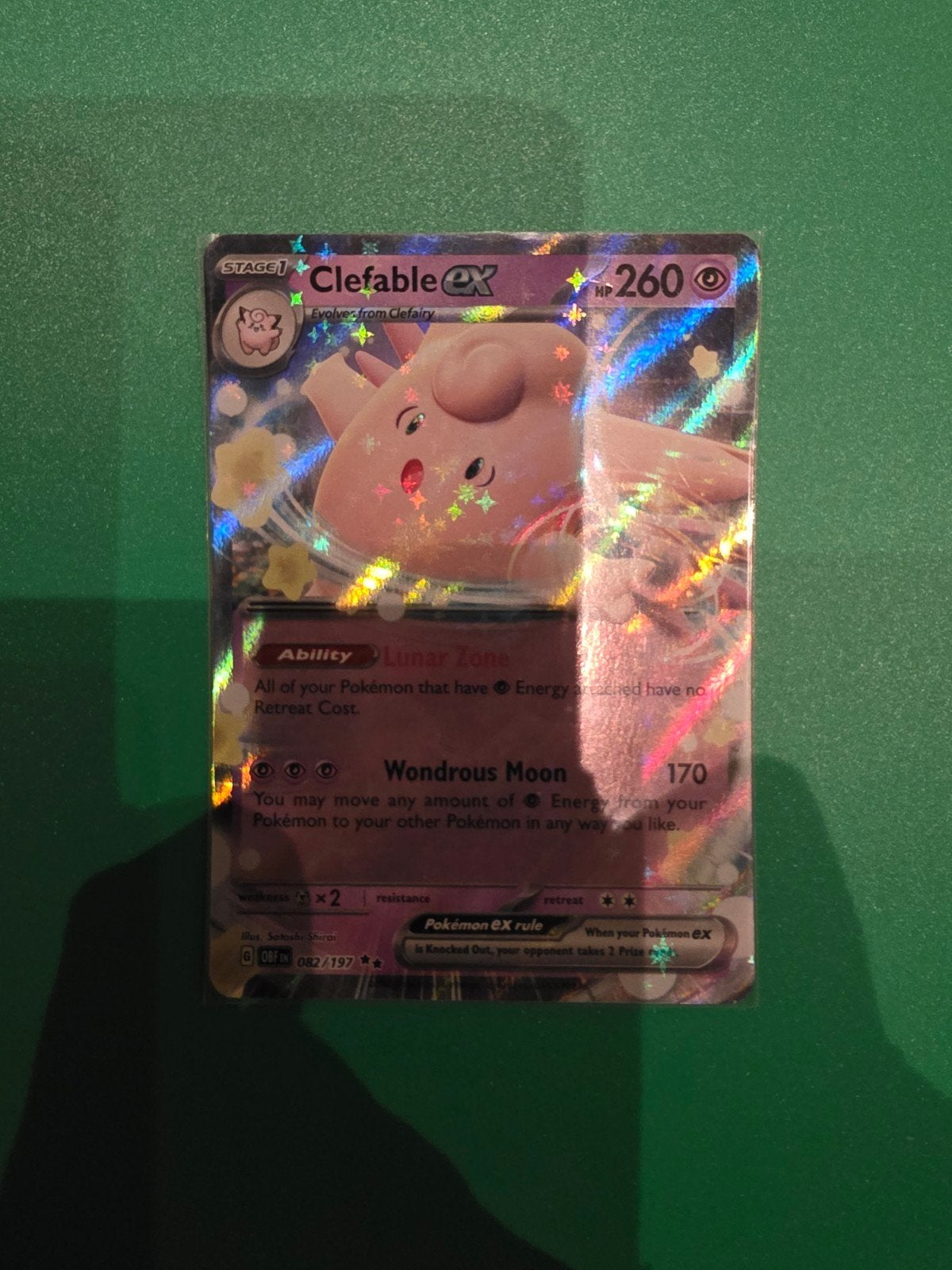 Clefable EX 082/197, Ophalen of Verzenden, Zo goed als nieuw