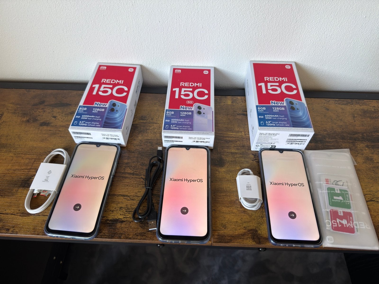 3X XIAOMI REDMI 15C 4GB RAM 128GB HELMOND, Ophalen, Zo goed als nieuw, 6 megapixel of meer, Overige modellen