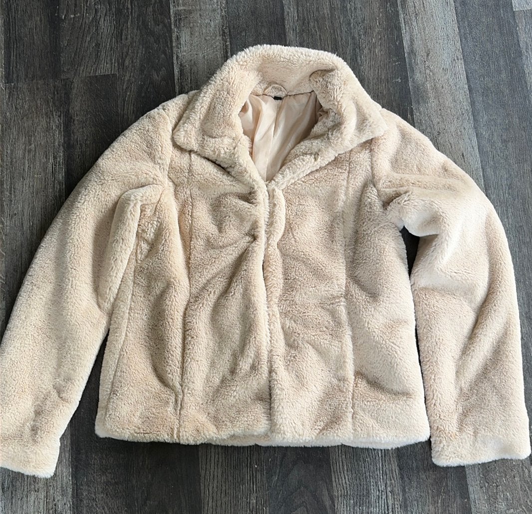 Bont jasje maat S, Ophalen of Verzenden, Zo goed als nieuw, Maat 36 (S), Beige