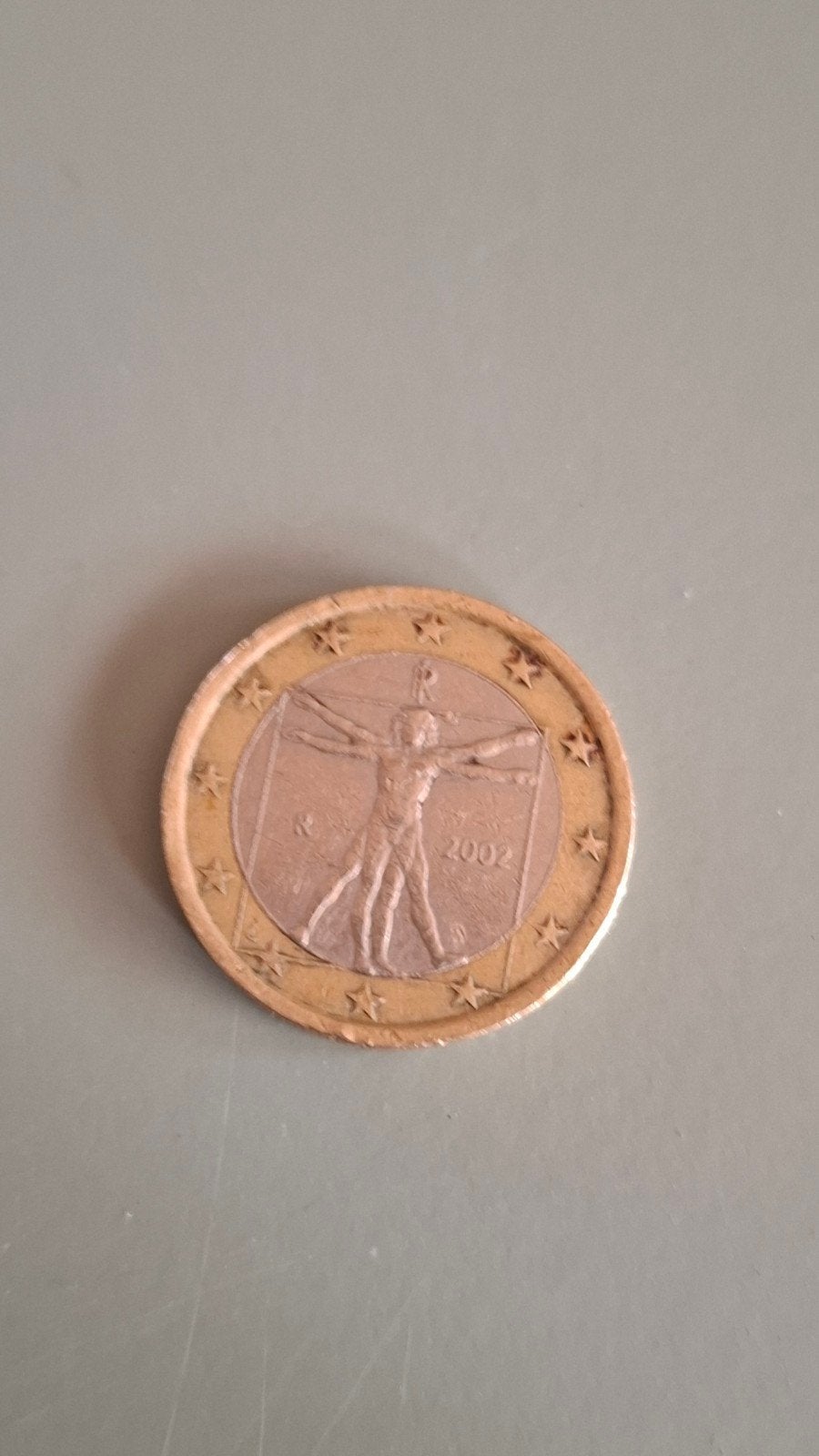 Italiaanse munt uit 2002 Leonardo Davinci!, Postzegels en Munten, Munten | Europa | Euromunten, Ophalen of Verzenden, Italië, 1 euro
