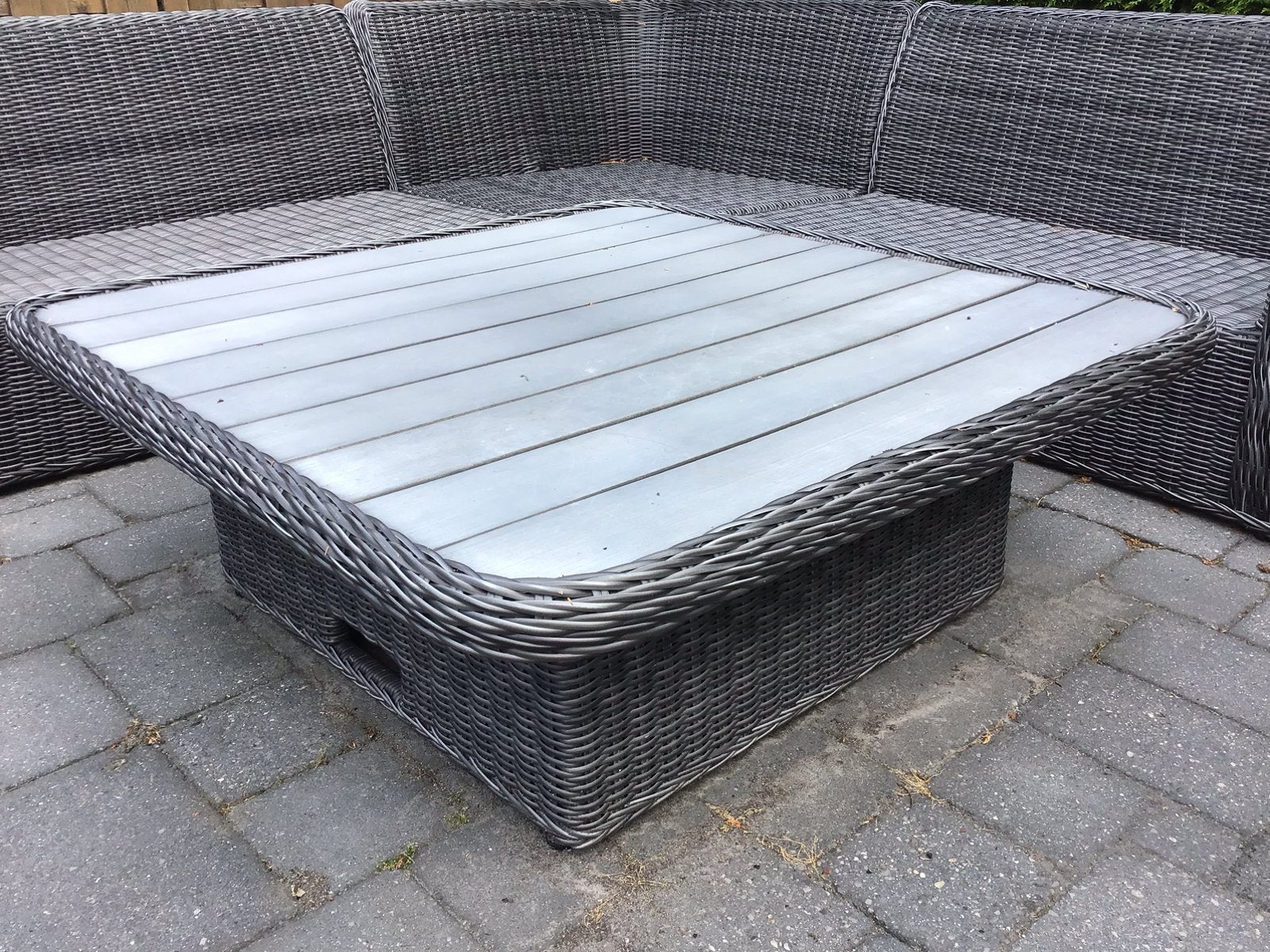 Loungetafel, Tuin en Terras, Ophalen, Kunststof, Gebruikt, Bijzettafel