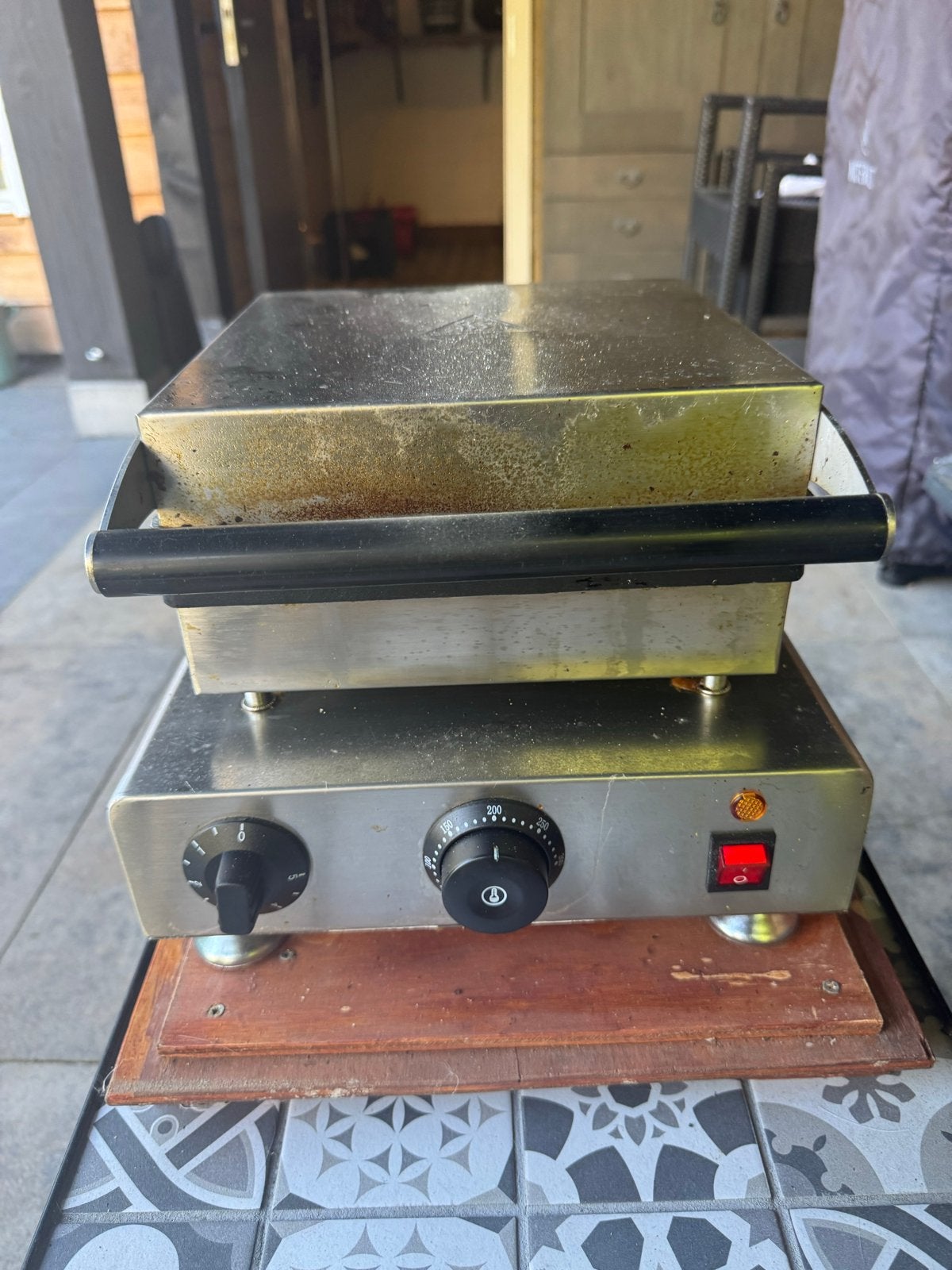 Professionele wafelijzer voor Luikse wafels, Witgoed en Apparatuur, Ophalen, Gebruikt