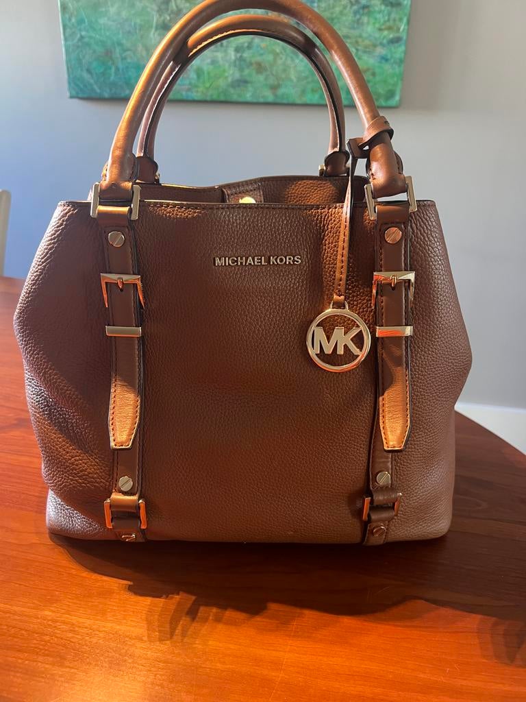 Michael Kors Handtas Bruin - Zo goed als nieuw, Ophalen of Verzenden, Zo goed als nieuw, Bruin, Handtas