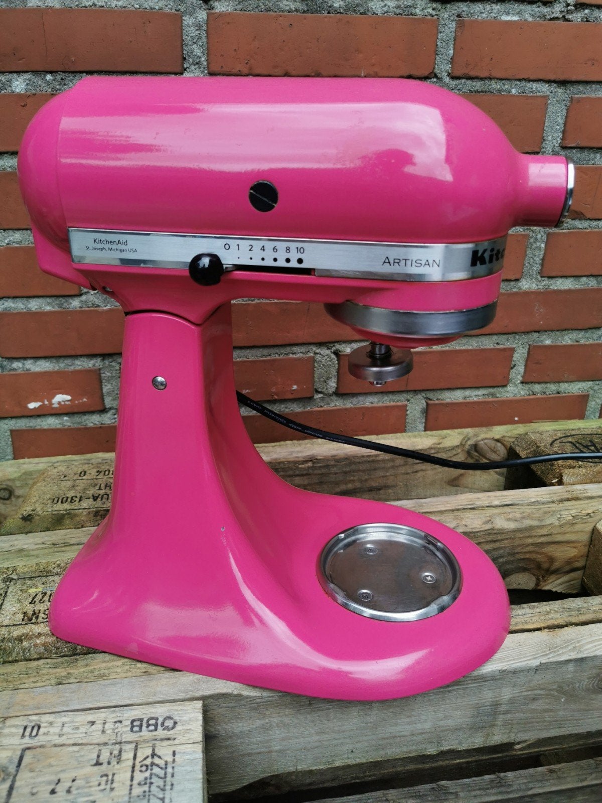 KitchenAid Artisan Raspberry Ice, 4 liter of meer, Ophalen of Verzenden, Gebruikt, 3 snelheden of meer