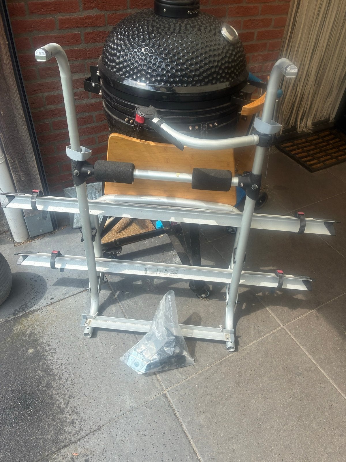 Fietsendrager voor 2 elektrische fietsen, Ophalen, Gebruikt, 2 fietsen, Trekhaakdrager