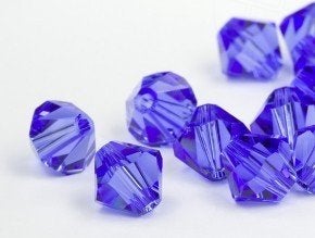 Partij swarovski kralen 6mm sapphire 36 stuks, Ophalen of Verzenden, Nieuw, Kraal