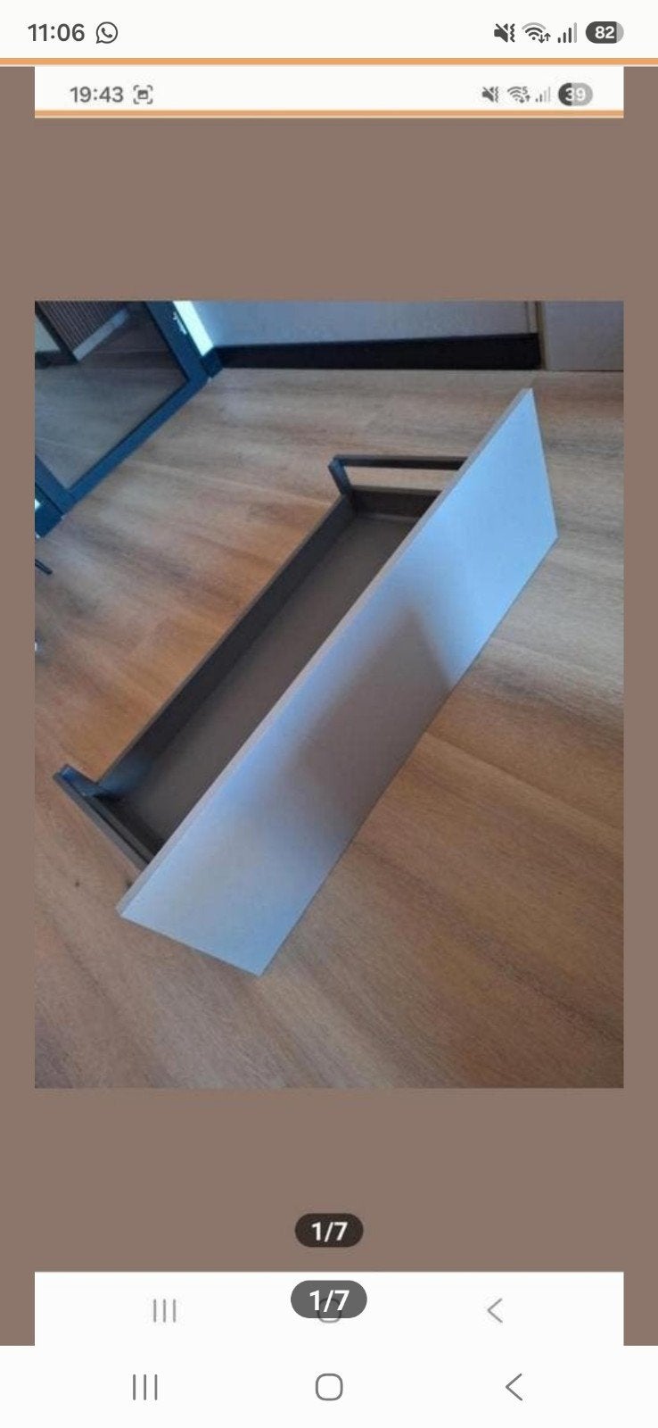 Keukenlade nieuw Taupe kleur, Ophalen