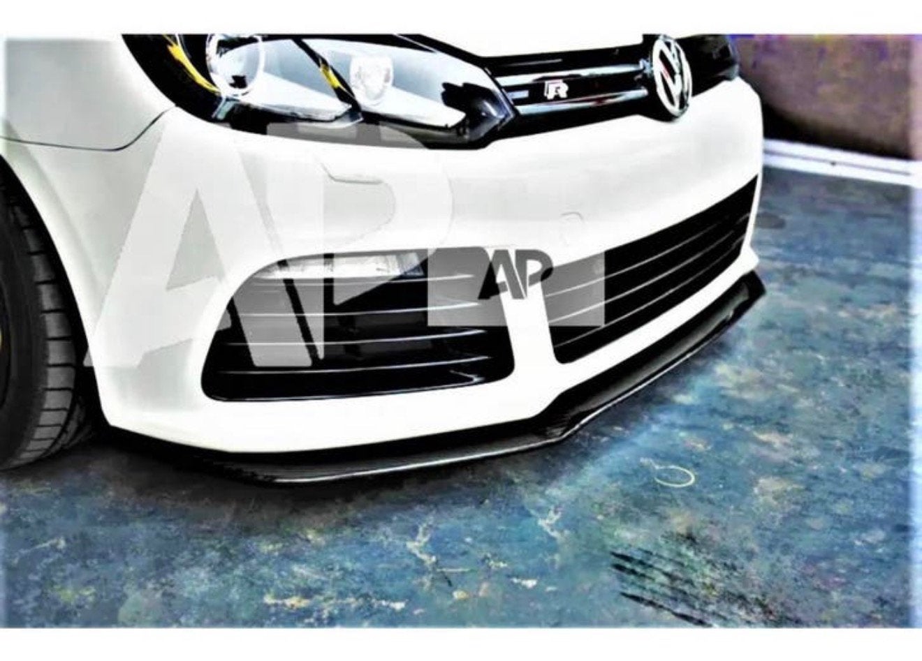 VW Golf 6 VI R20 R bumperlip glans zwart 2008-2013 nieuw, Ophalen of Verzenden, H, H, H