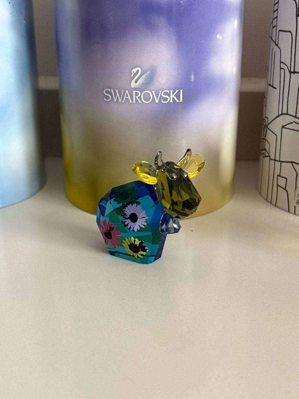Swarovski flower power Mo, Ophalen of Verzenden, Zo goed als nieuw, Figuurtje