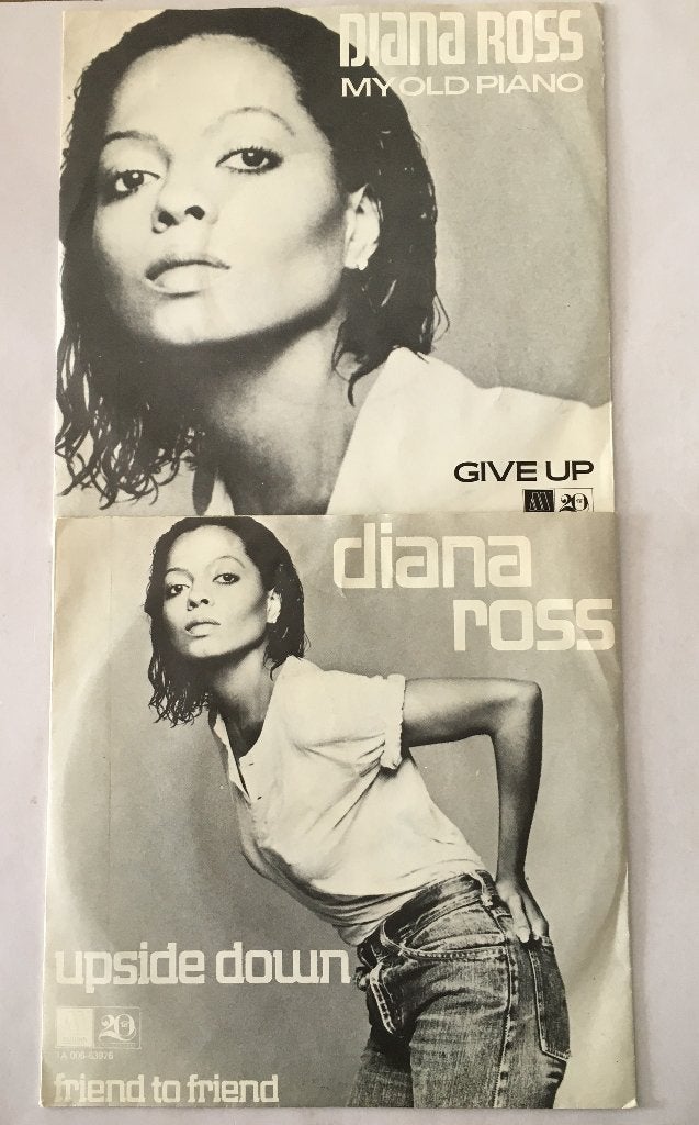 Diana Ross op 2 Singles ., Fotohoes, 7 inch, Ophalen of Verzenden, Zo goed als nieuw