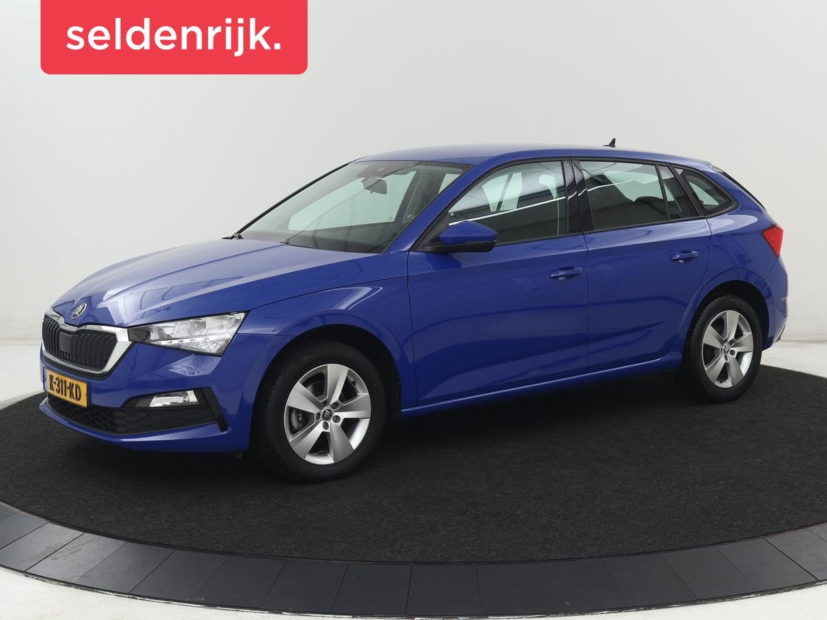 Skoda Scala 1.0 TSI Ambition | Automaat | Trekhaak | Carplay, Auto's, Skoda, Gebruikt, Euro 6, Blauw, 620 kg