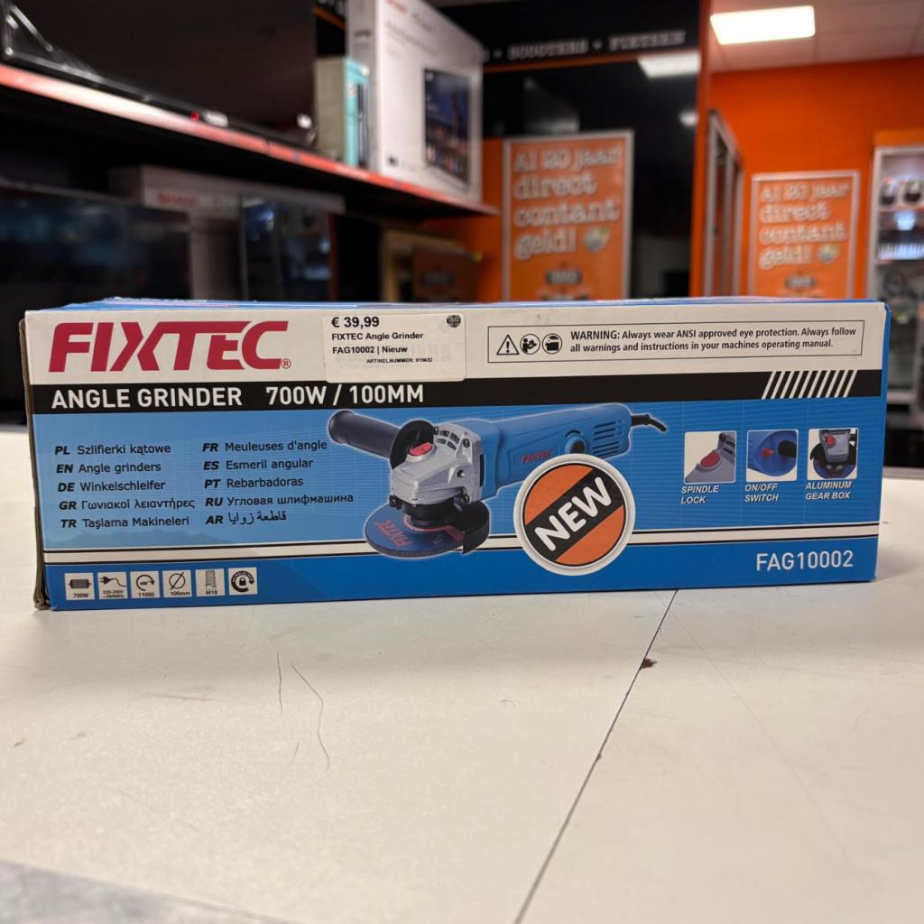 FIXTEC Angle Grinder FAG10002 | Nieuw, Fixtec, Zo goed als nieuw, Support@fixtec.com, No. 33, Chienkuo St., 
Taipei 10456
Taiwan