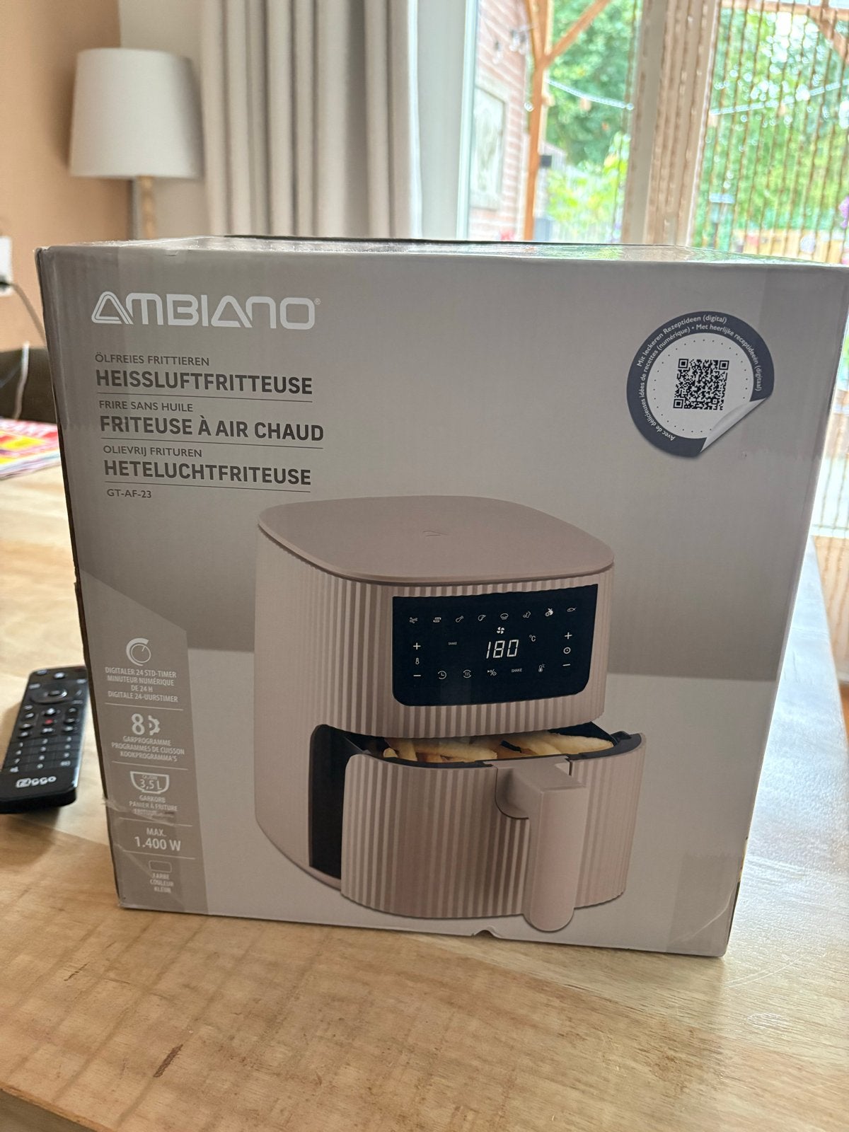 Ambiano Heteluchtfriteuse - Olievrij Frituren, Witgoed en Apparatuur, 3 tot 4 liter, Ophalen, Nieuw, Uitneembare binnenpan