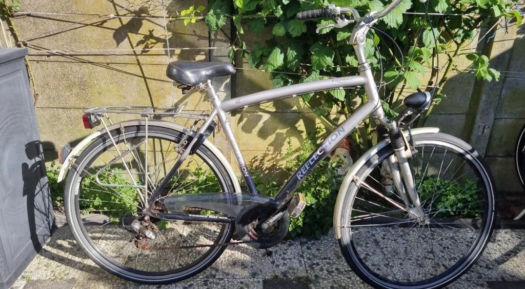 Herenfiets Reflection, Fietsen en Brommers, Fietsen | Heren | Herenfietsen, Velgrem, Versnellingen, Zo goed als nieuw, 53 tot 57 cm