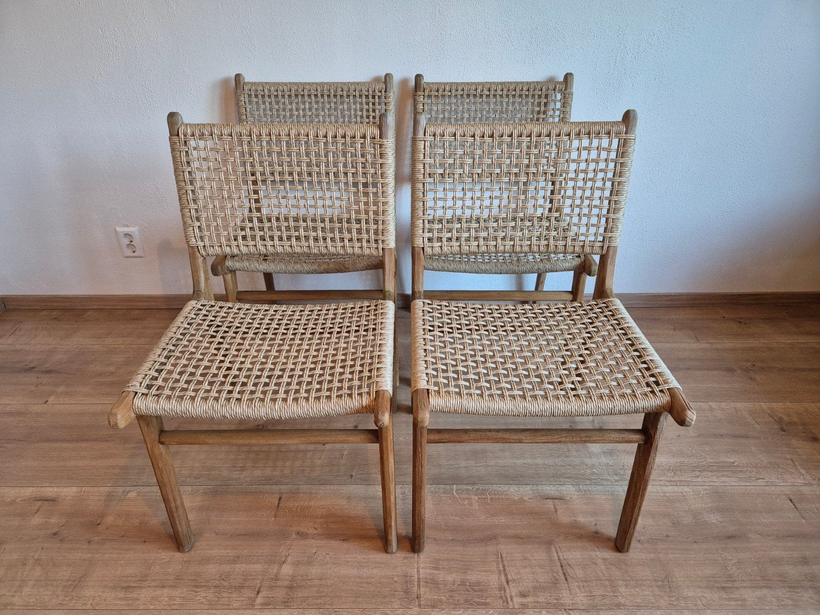 Ibiza Outdoor stoelen x 4, Huis en Inrichting, Stoelen, Ophalen, Bruin, Zo goed als nieuw, Vier