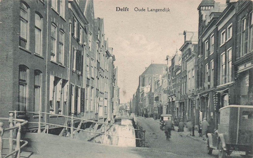 702-344-019 Delft Oude Langendijk, Verzenden, Voor 1920, Zuid-Holland