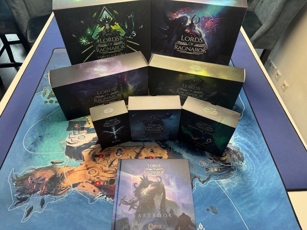Lords of Ragnarok Gameplay allin - Boardgame/bordspel, Drie of vier spelers, Ophalen of Verzenden, Zo goed als nieuw, Awaken Realms