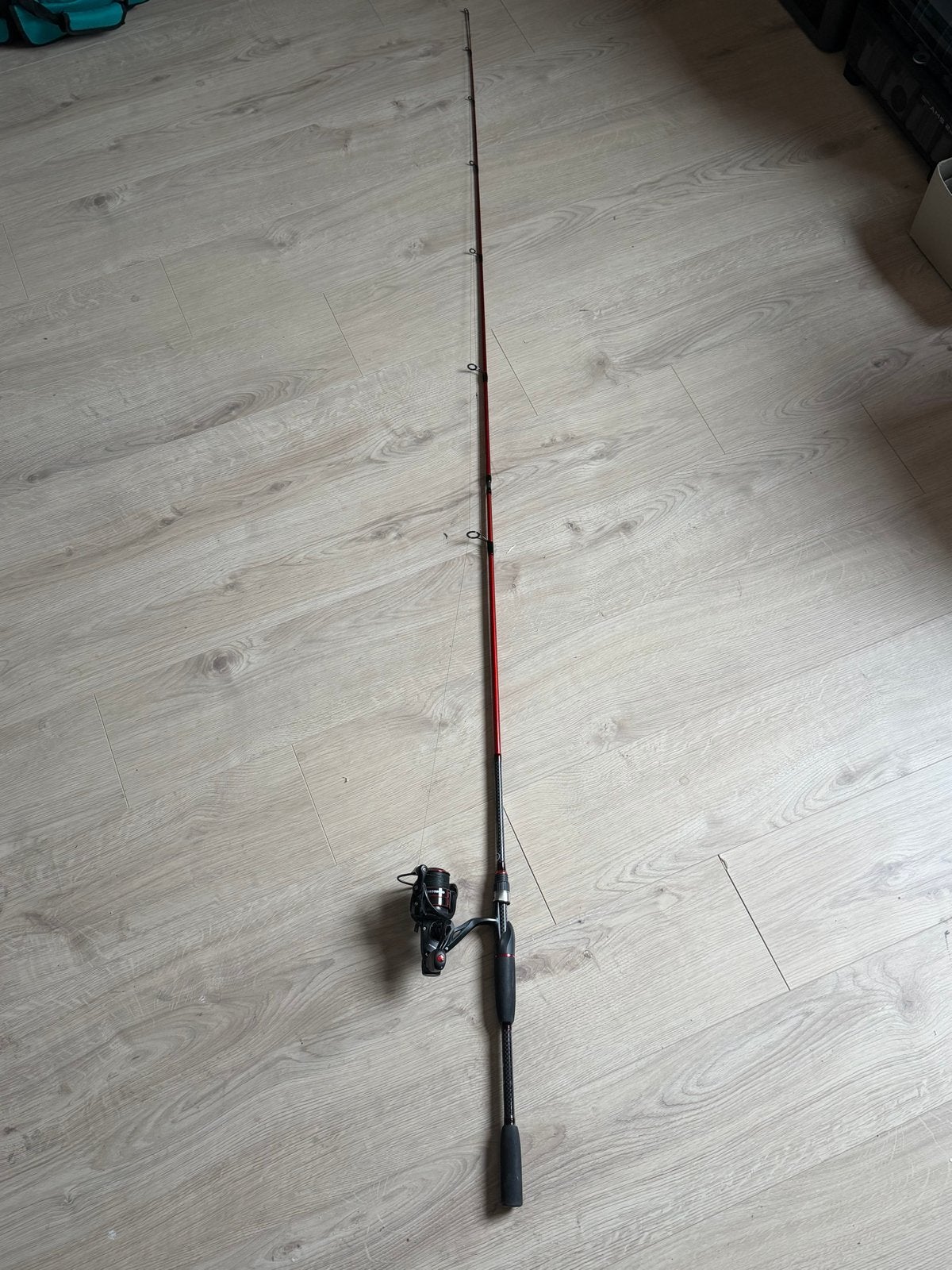 Shimano Werphengel met Arca AR3000RD Molen, Ophalen, Gebruikt, Complete hengel
