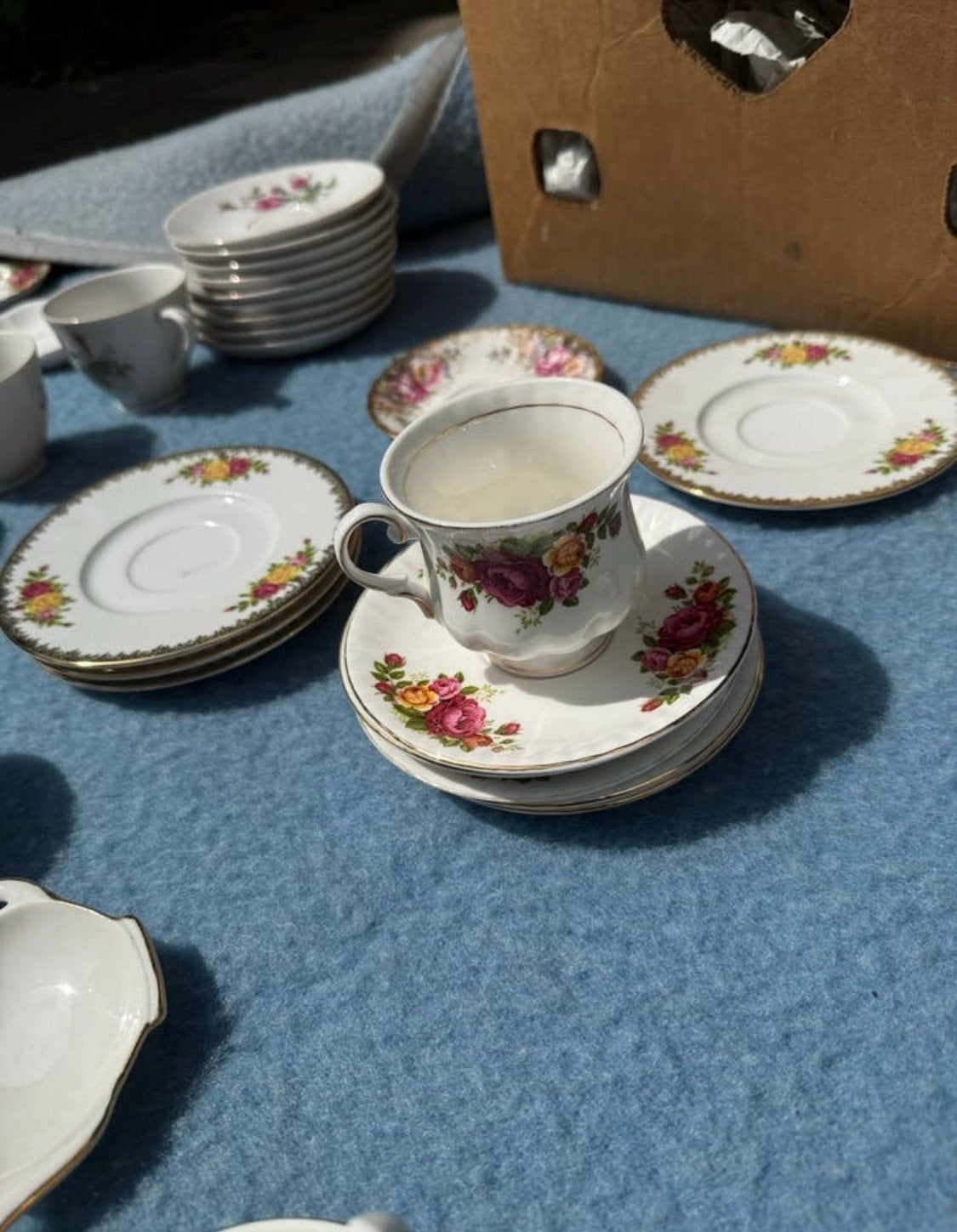 Vintage porseleinen theeservies - diverse merken, Ophalen