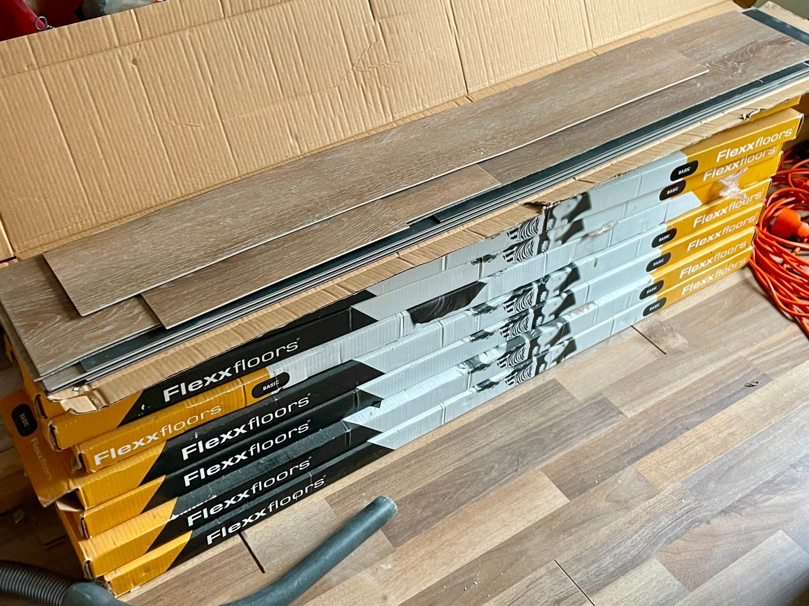 Flexxfloors Click Basic Forest PVC/Vinyl Clickvloer (24 m²), Ophalen, Kunststof, 50 tot 150 cm, Overige typen