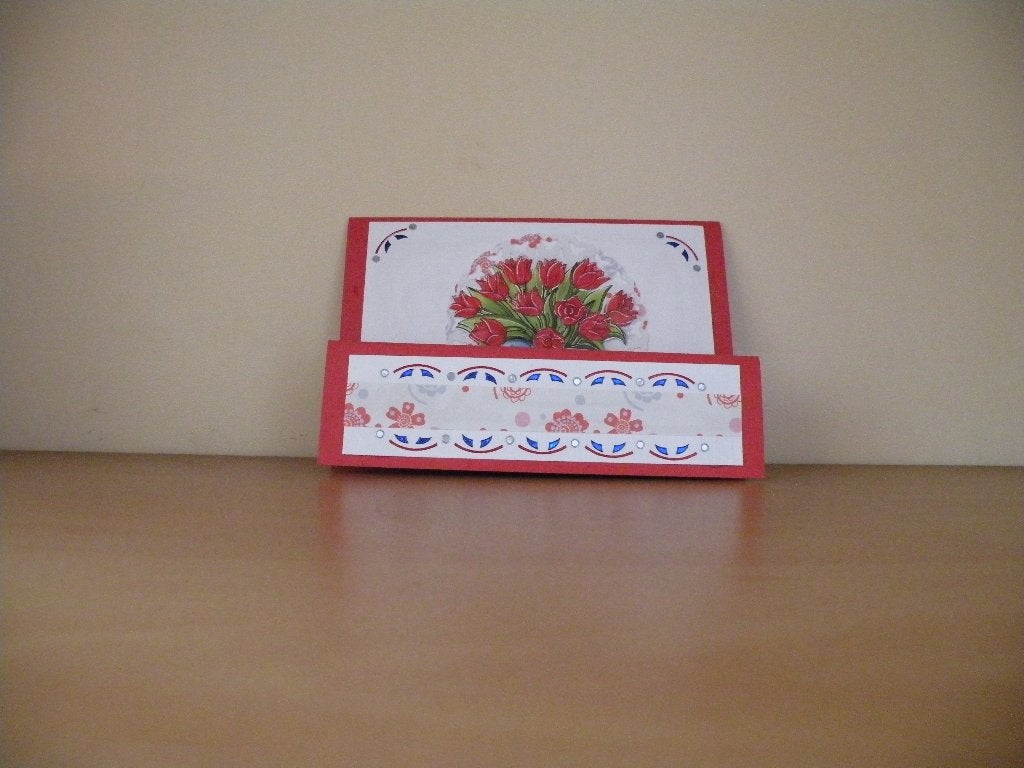 3D Kaart Hobbydots 4  Rode tulpen, Ophalen of Verzenden, Nieuw, Overige thema's
