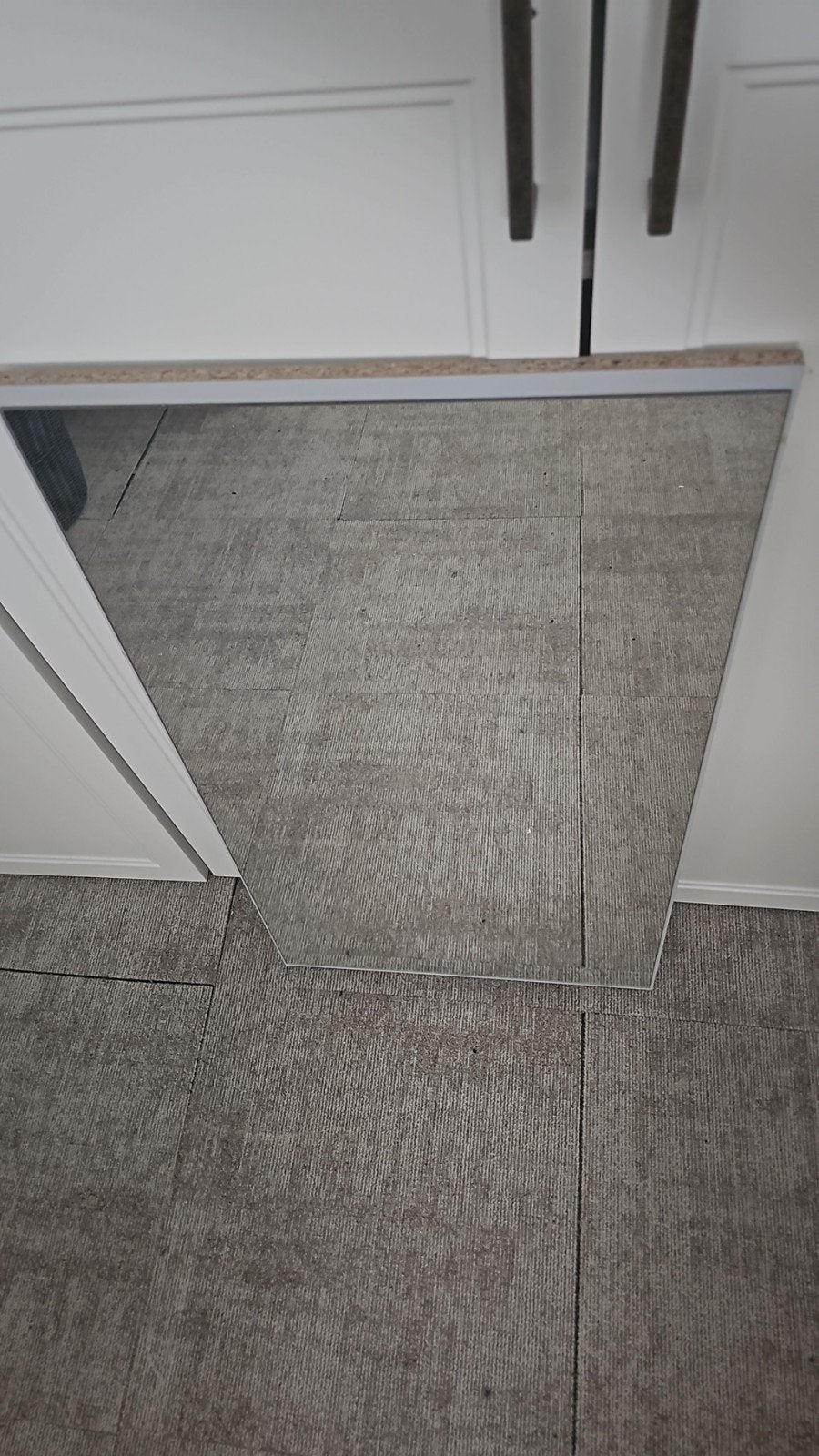 Losse spiegelplaat 49,5 x 92 cm – afkomstig van schuifdeurka, Ophalen