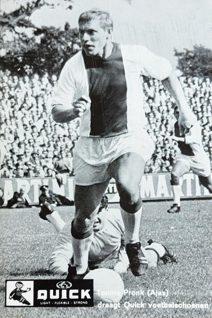Spelerskaart Tonnie Pronk - AFC Ajax Amsterdam, Ophalen of Verzenden, Gebruikt, Ajax, Spelerskaart