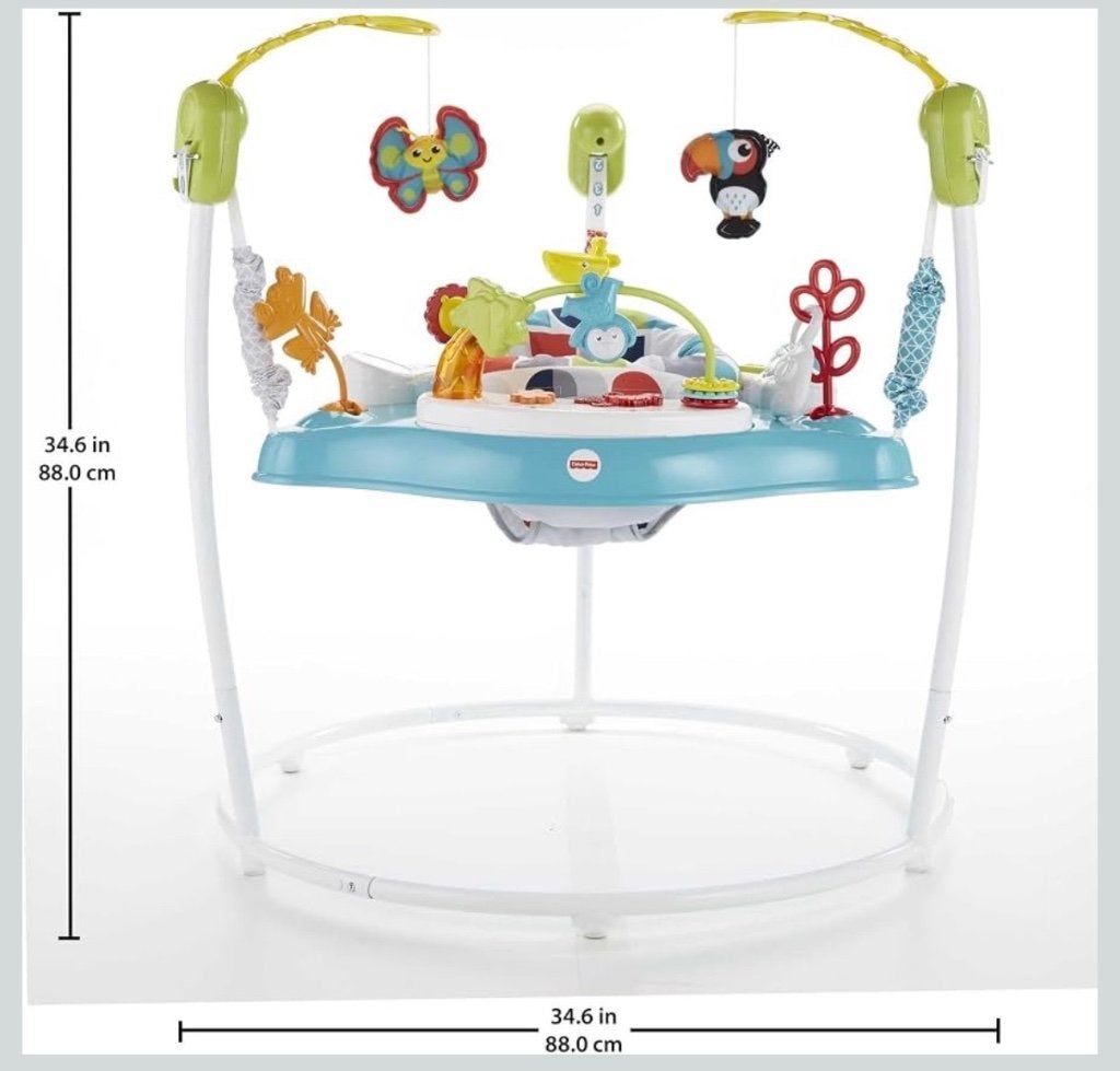 Fisherprice jumperoo babyjumper met muziek en licht, Ophalen, Zo goed als nieuw, Speelset, Met licht