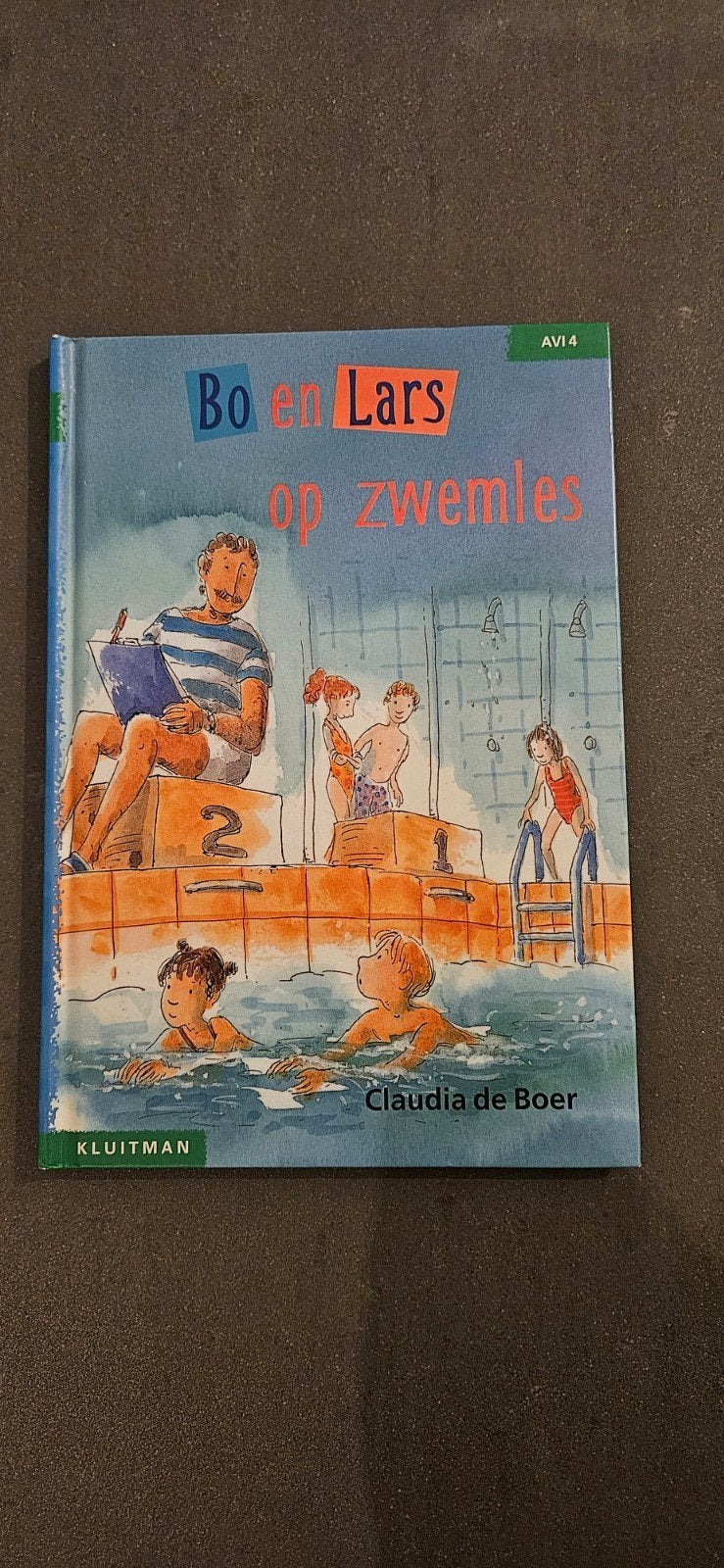 Bo en Lars op zwemles - AVI 4 kinderboek, Gelezen, Fictie algemeen, Claudia de Boer, Ophalen of Verzenden