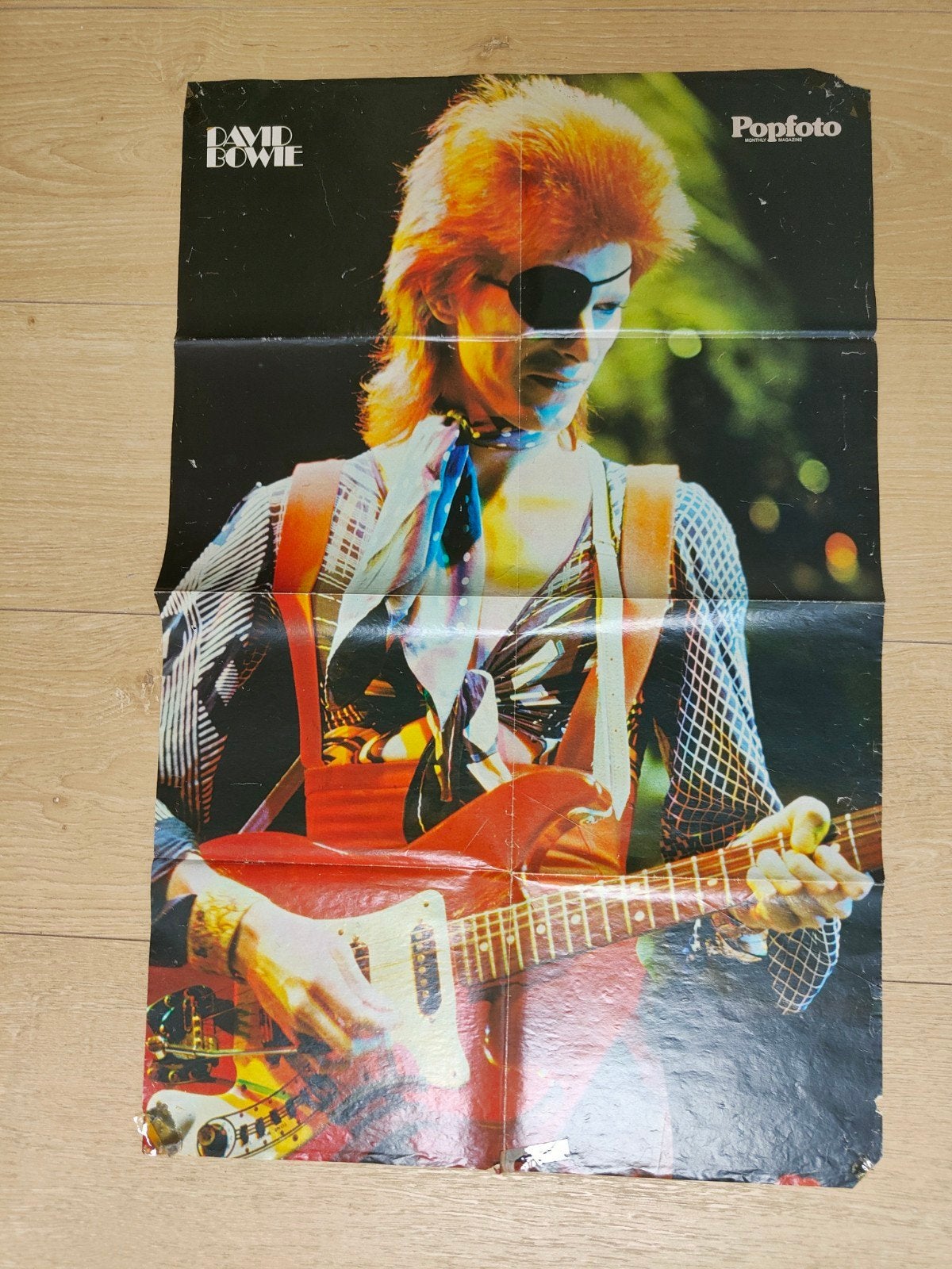 Grote Popfoto Super Poster David Bowie, Verzamelen, Ophalen of Verzenden, 1960 tot 1980, Nederland