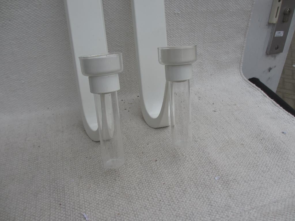 2 stuks Vintage IKEA Knivig / Ehlèn Johansson, Gebruikt, Ophalen of Verzenden, Metaal, Kandelaar