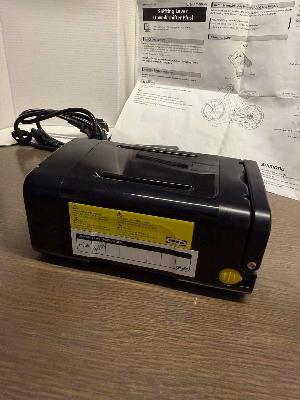 IKEA E-bike smart batterij 36V 8.7Ah 313Wh + lader, Ophalen, Zo goed als nieuw
