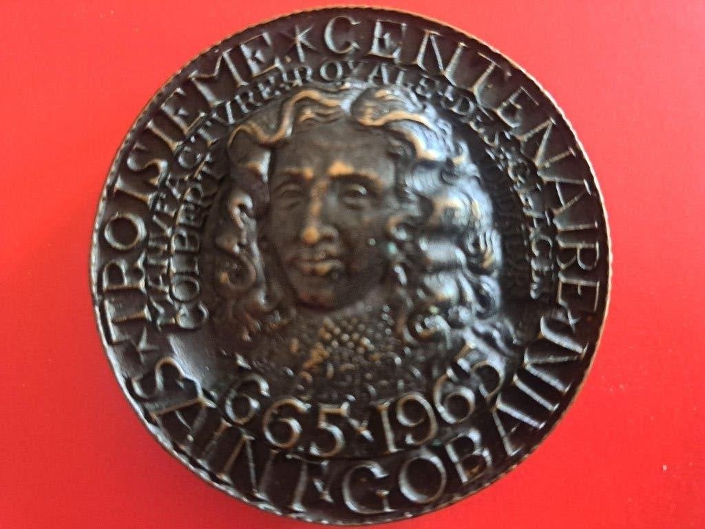 1965 Frankrijk medaille Saint Gobain brons, Verzenden, Brons, Buitenland
