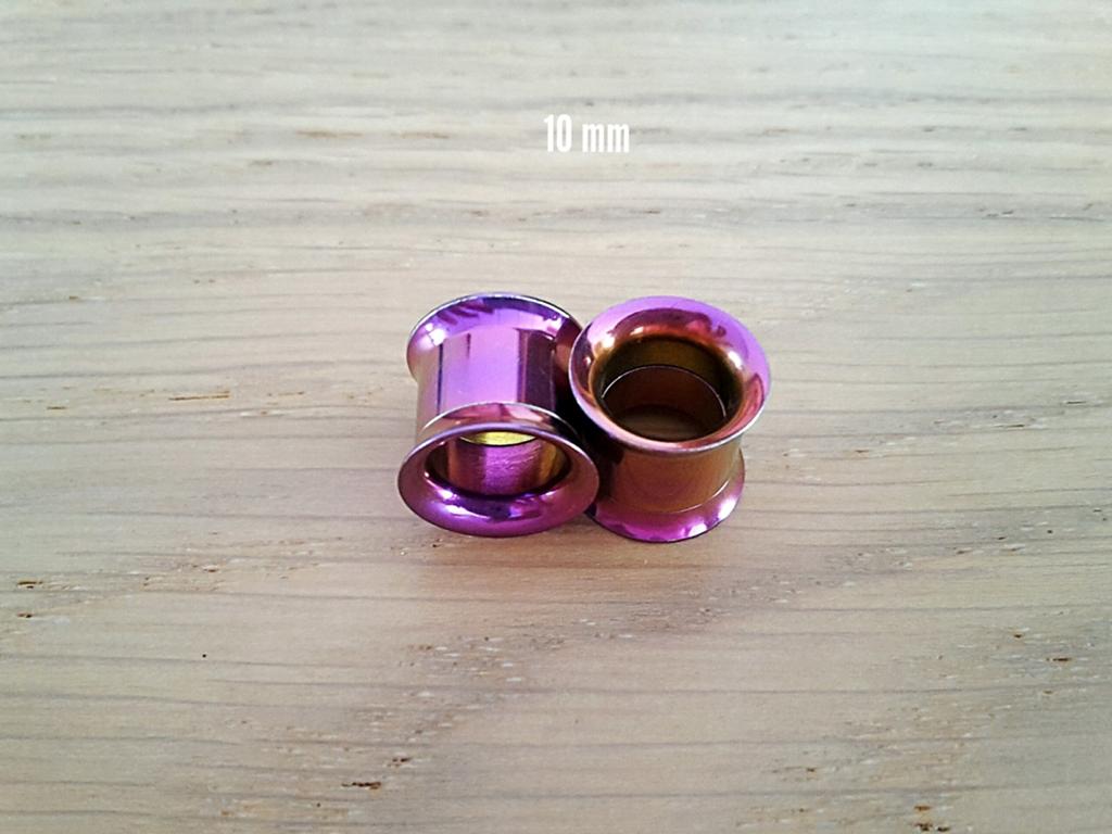 Nieuwe tunnels, pluggen. Staal. Roze. 3, 8 mm., Ophalen of Verzenden, Zo goed als nieuw, Staal, Oor- of Traguspiercing