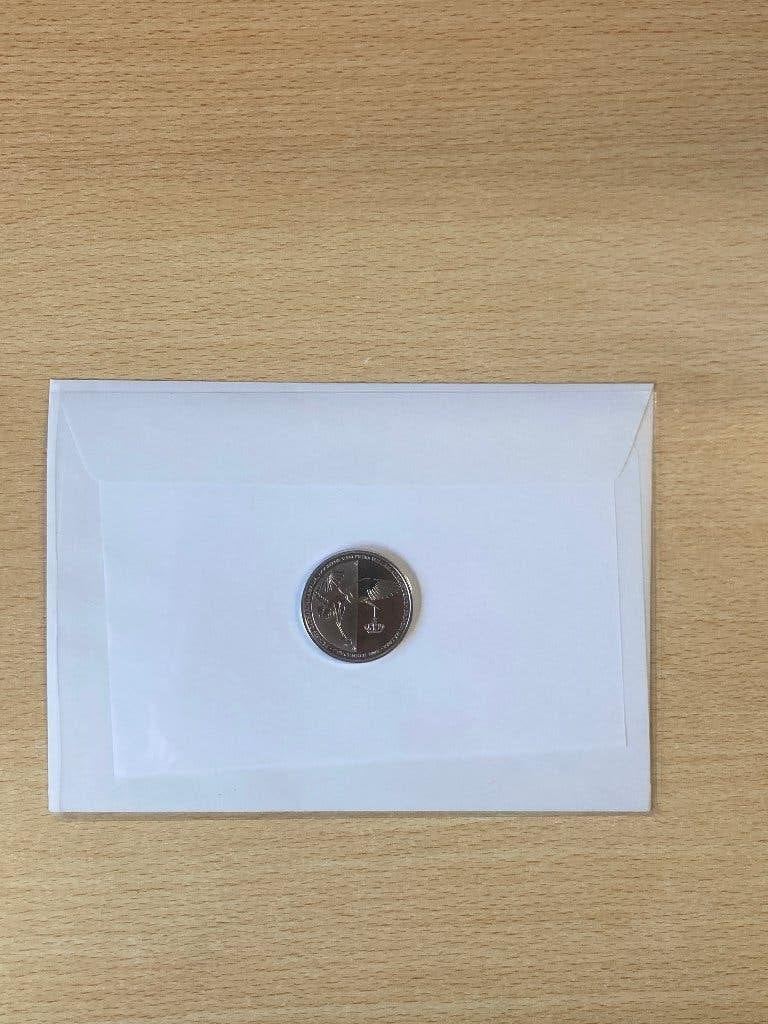 Penning en postzegel geboorte prinses Amalia, Ophalen of Verzenden, Overige materialen, Nederland