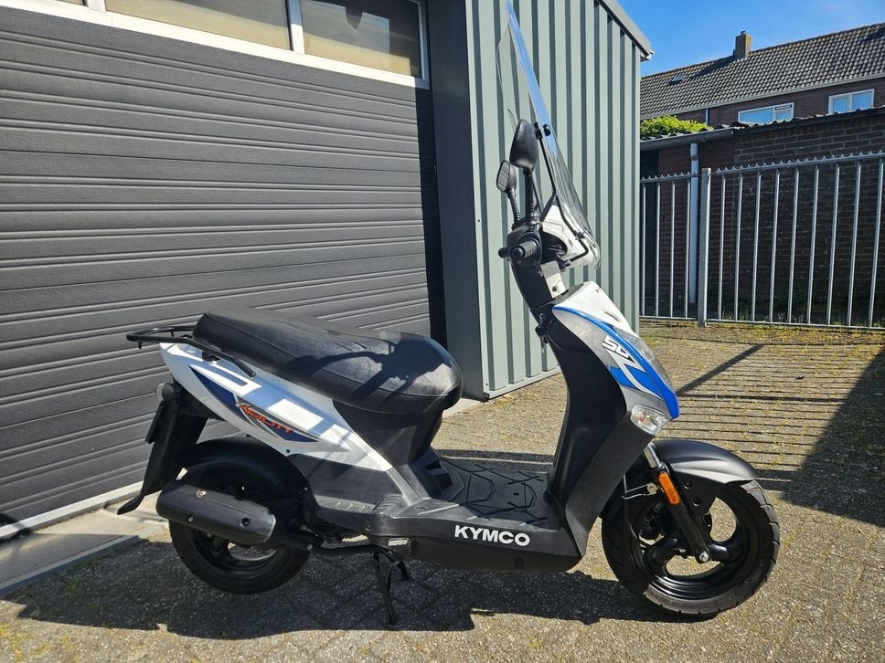 KYMCO AGILITY 12\'\' 4T E4 SNOR BJ2020 WIT 12201 KM + SCHERM, Kymco, Onbekend, Ophalen of Verzenden, Zo goed als nieuw