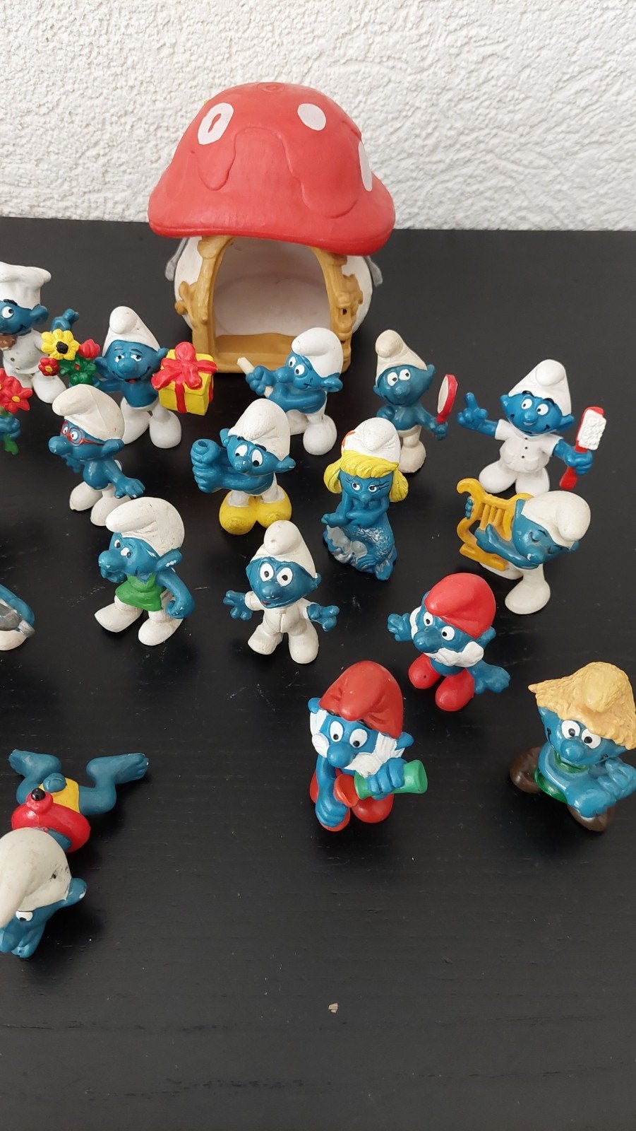 25 smurfen. Schleich., Verzamelen, Ophalen of Verzenden, Zo goed als nieuw, Verschillende Smurfen