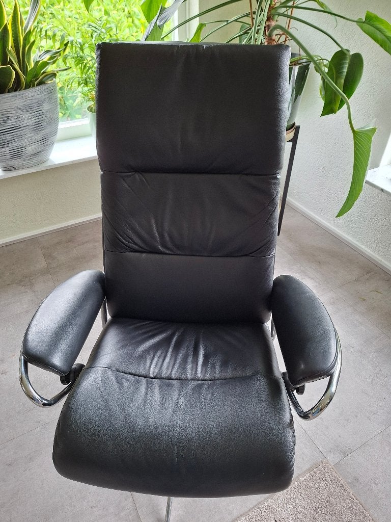 fauteuill, Ophalen, Gebruikt, Leer, Minder dan 50 cm