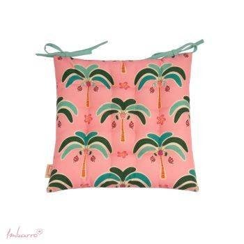 Roze zitkussen met palmbomen print, Overige merken, Vierkant, Nieuw, Ophalen of Verzenden