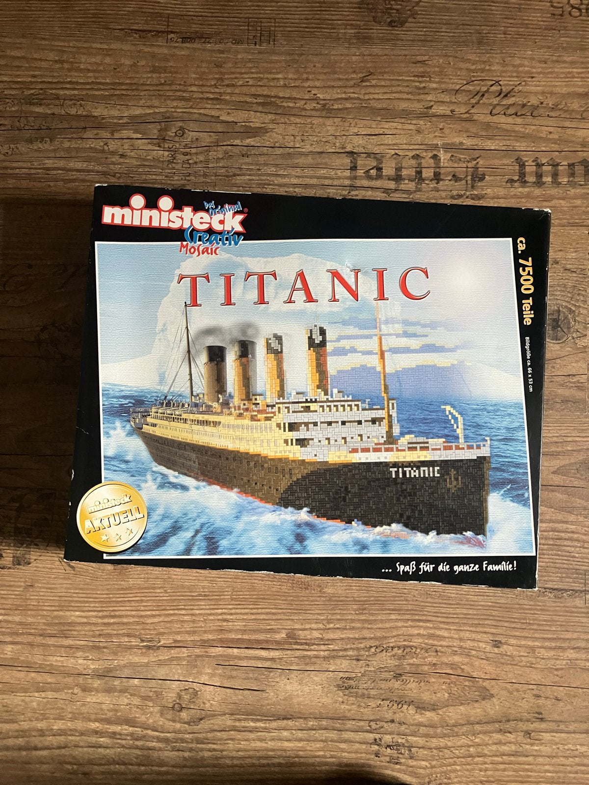 Ministeck Creativ Mosaic Titanic - Compleet pakket, Ophalen, Zo goed als nieuw, Box-set