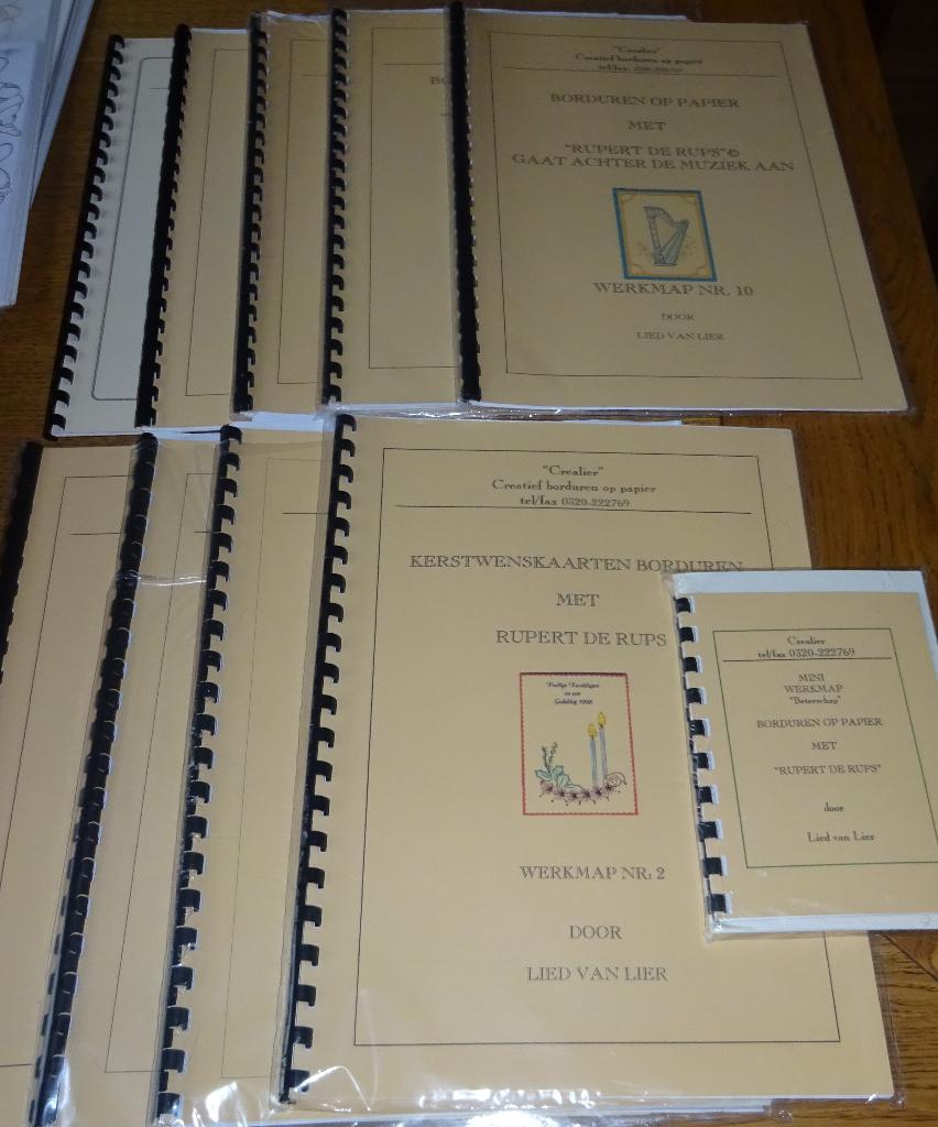 Borduren – 7x Borduren op papier – Crealier – Lied van Lier, Ophalen of Verzenden, Nieuw, Dieren, Overige typen